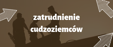 przycisk. zatrudnij cudzoziemca