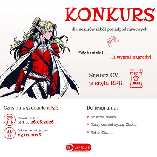 Obrazek dla: Uwaga! Konkurs dla uczniów szkół ponadpodstawowych