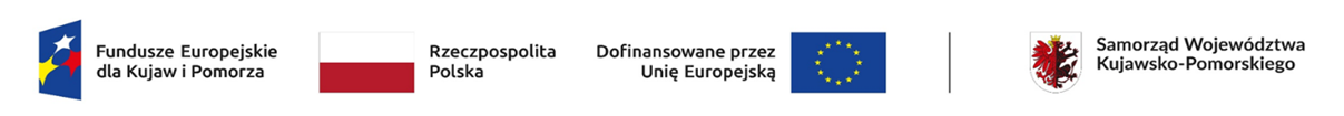 Logotypy Fundusze Europejskie dla Kujaw i Pomorza