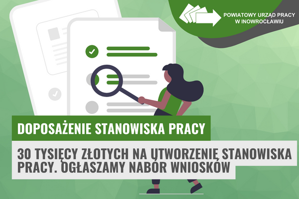 Obrazek. 30 tysięcy złotych na utworzenie stanowiska pracy. Ogłaszamy nabór wniosków