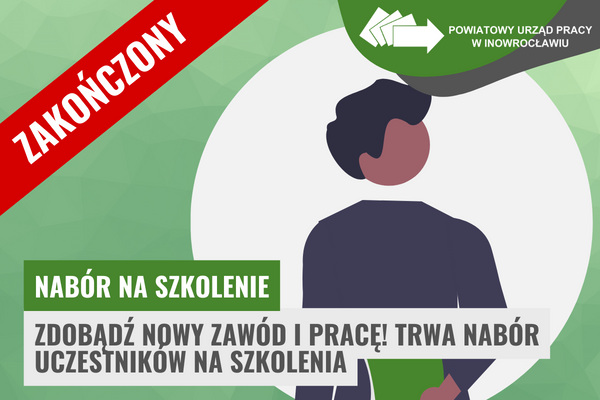 Obrazek. Zdobądź nowy zawód i pracę! Trwa nabór uczestników na szkolenia