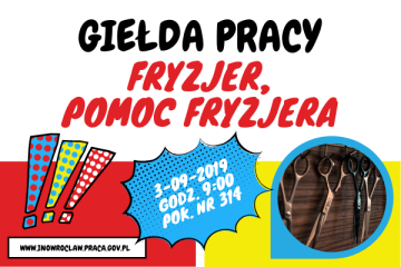 Zdjęcie artykułu GIEŁDA PRACY: Fryzjer i pomoc fryzjera