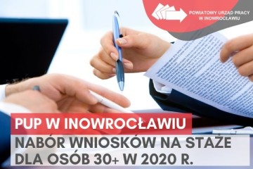 Zdjęcie artykułu Nabór wniosków na organizację staży dla osób powyżej 30 roku życia