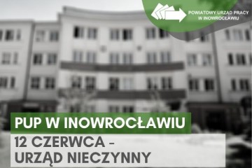 Zdjęcie artykułu KOMUNIKAT: 12 czerwca urząd będzie nieczynny
