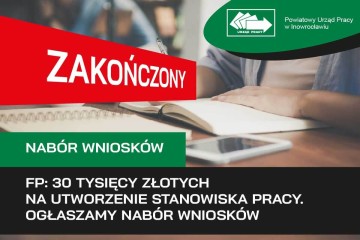 Zdjęcie artykułu FP: 30 tysięcy złotych na utworzenie stanowiska pracy....