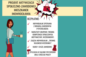 Zdjęcie artykułu UWAGA! PROJEKT: "Kurs asystentki biurowej” i „Kurs opiekunki osób starszych” w ramach projektu dla inowrocławianek